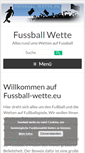 Mobile Screenshot of fussball-wette.eu