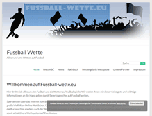Tablet Screenshot of fussball-wette.eu